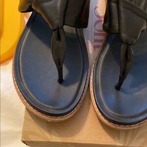 Black Leather Sandals